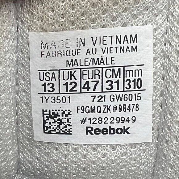 Reebok Mens Nano X Cross Trainer White with Red to Blue Ombre Size 13 - NO Laces - Picture 8 of 8